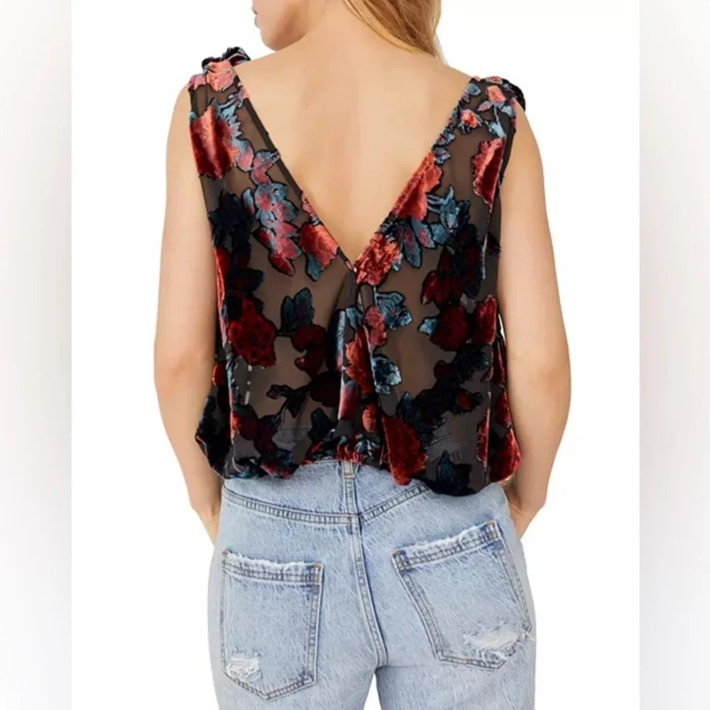 Free People Tied To You Tank-Dark Combo